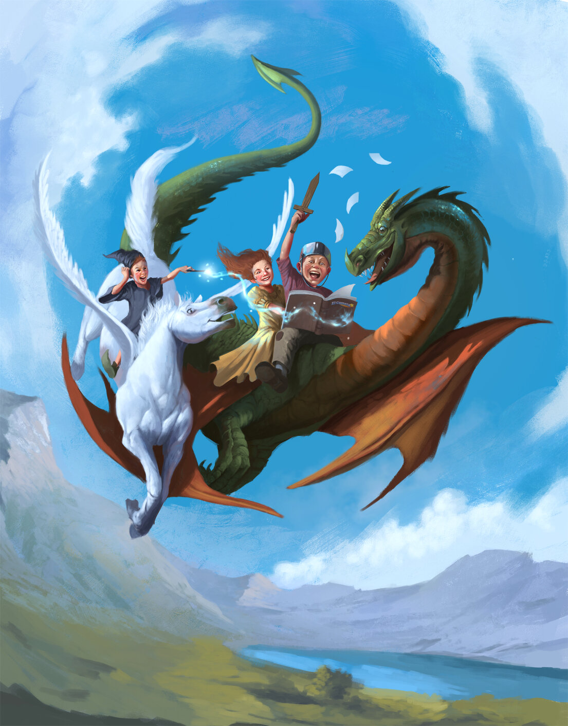 Revista sobre una mesa